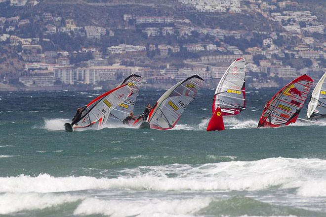 Buzianis leads the way - PWA World Cup Catalunya Costa Brava 2011-12 ©  John Carter / PWA http://www.pwaworldtour.com